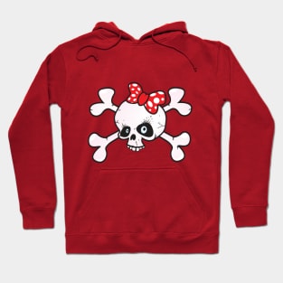 girl power skull Hoodie